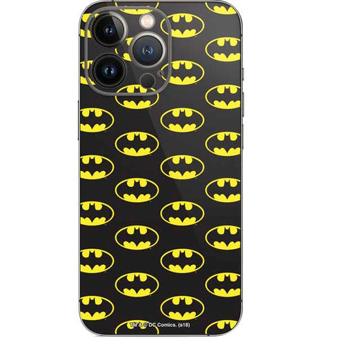 DC Comics Batman Logo Pattern iPhone 14 Pro Skin